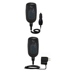 Gomadic Essential Kit for the LG VX5400 - includes Car and Wall Charger with Rapid Charge Technology - Goma