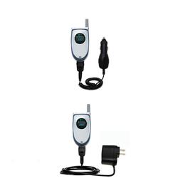 Gomadic Essential Kit for the LG VX5550 - includes Car and Wall Charger with Rapid Charge Technology - Goma