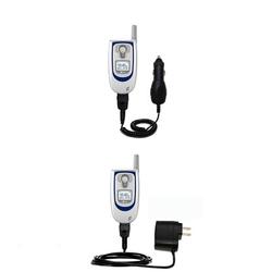 Gomadic Essential Kit for the LG VX6100 - includes Car and Wall Charger with Rapid Charge Technology - Goma