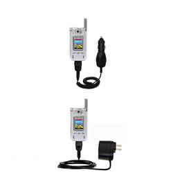 Gomadic Essential Kit for the LG VX8000 - includes Car and Wall Charger with Rapid Charge Technology - Goma