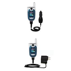 Gomadic Essential Kit for the LG VX8100 - includes Car and Wall Charger with Rapid Charge Technology - Goma