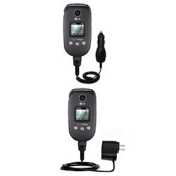Gomadic Essential Kit for the LG VX8350 - includes Car and Wall Charger with Rapid Charge Technology - Goma