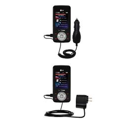 Gomadic Essential Kit for the LG VX8550 - includes Car and Wall Charger with Rapid Charge Technology - Goma