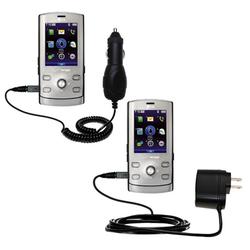 Gomadic Essential Kit for the LG VX8610 - includes Car and Wall Charger with Rapid Charge Technology - Goma