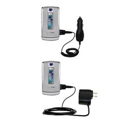 Gomadic Essential Kit for the LG VX8700 - includes Car and Wall Charger with Rapid Charge Technology - Goma