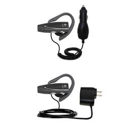 Gomadic Essential Kit for the Logitech Mobile Express 980 - includes Car and Wall Charger with Rapid Charge