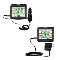 Gomadic Essential Kit for the Magellan Roadmate 1215 - includes Car and Wall Charger with Rapid Charge Techn