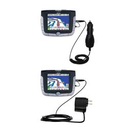 Gomadic Essential Kit for the Magellan Roadmate 3050T - includes Car and Wall Charger with Rapid Charge Tech