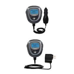 Gomadic Essential Kit for the Memorex MMP8564A - includes Car and Wall Charger with Rapid Charge Technology