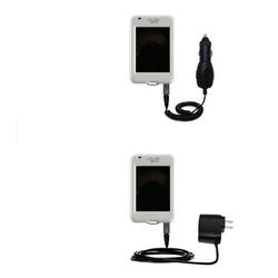 Gomadic Essential Kit for the Mio Technology H610 - includes Car and Wall Charger with Rapid Charge Technolo