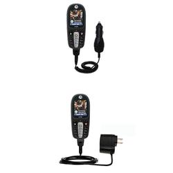Gomadic Essential Kit for the Motorola E378i - includes Car and Wall Charger with Rapid Charge Technology -