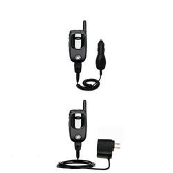 Gomadic Essential Kit for the Motorola i710 - includes Car and Wall Charger with Rapid Charge Technology -