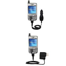 Gomadic Essential Kit for the PalmOne Palm Treo 700wx - includes Car and Wall Charger with Rapid Charge Tech