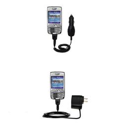 Gomadic Essential Kit for the PalmOne Palm Treo 750v - includes Car and Wall Charger with Rapid Charge Techn