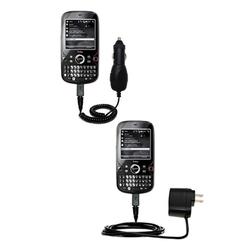 Gomadic Essential Kit for the PalmOne Palm Treo Pro - includes Car and Wall Charger with Rapid Charge Techno