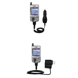 Gomadic Essential Kit for the PalmOne Treo 700p - includes Car and Wall Charger with Rapid Charge Technology