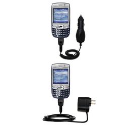 Gomadic Essential Kit for the PalmOne Treo 750 - includes Car and Wall Charger with Rapid Charge Technology