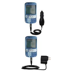 Gomadic Essential Kit for the PalmOne Treo 800 - includes Car and Wall Charger with Rapid Charge Technology