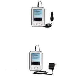 Gomadic Essential Kit for the PalmOne Z22 - includes Car and Wall Charger with Rapid Charge Technology - Go