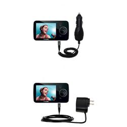 Gomadic Essential Kit for the Philips GoGear SA5247BT - includes Car and Wall Charger with Rapid Charge Tech