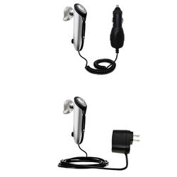 Gomadic Essential Kit for the Plantronics Discovery 640 - includes Car and Wall Charger with Rapid Charge Te