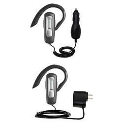 Gomadic Essential Kit for the Plantronics Explorer 220 - includes Car and Wall Charger with Rapid Charge Tec