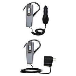 Gomadic Essential Kit for the Plantronics Explorer 360 - includes Car and Wall Charger with Rapid Charge Tec