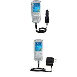 Gomadic Essential Kit for the Qtek 8010 Smartphone - includes Car and Wall Charger with Rapid Charge Technol