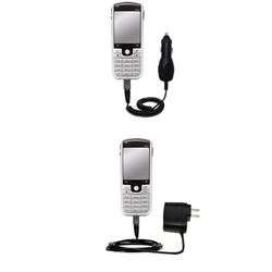 Gomadic Essential Kit for the Qtek 8020 Smartphone - includes Car and Wall Charger with Rapid Charge Technol
