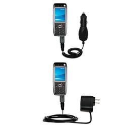 Gomadic Essential Kit for the Qtek 8600 - includes Car and Wall Charger with Rapid Charge Technology - Goma