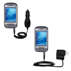 Gomadic Essential Kit for the Qtek 9600 - includes Car and Wall Charger with Rapid Charge Technology - Goma