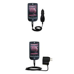Gomadic Essential Kit for the Qtek G100 - includes Car and Wall Charger with Rapid Charge Technology - Goma