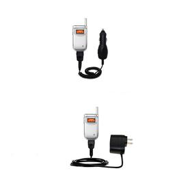 Gomadic Essential Kit for the Samsung A310 - includes Car and Wall Charger with Rapid Charge Technology - G