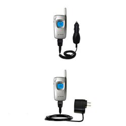 Gomadic Essential Kit for the Samsung A540 - includes Car and Wall Charger with Rapid Charge Technology - G