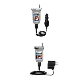 Gomadic Essential Kit for the Samsung A600 - includes Car and Wall Charger with Rapid Charge Technology - G