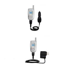 Gomadic Essential Kit for the Samsung A620 - includes Car and Wall Charger with Rapid Charge Technology - G