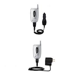 Gomadic Essential Kit for the Samsung A650 - includes Car and Wall Charger with Rapid Charge Technology - G