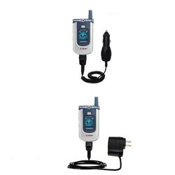 Gomadic Essential Kit for the Samsung A700 - includes Car and Wall Charger with Rapid Charge Technology - G