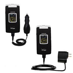 Gomadic Essential Kit for the Samsung A990 - includes Car and Wall Charger with Rapid Charge Technology - G