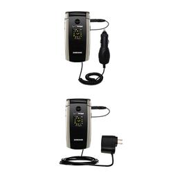 Gomadic Essential Kit for the Samsung Gleam - includes Car and Wall Charger with Rapid Charge Technology -