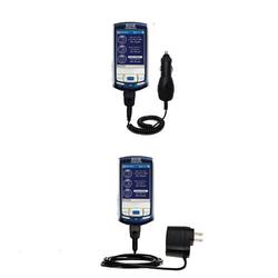 Gomadic Essential Kit for the Samsung IP-830w - includes Car and Wall Charger with Rapid Charge Technology