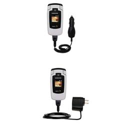Gomadic Essential Kit for the Samsung M500 - includes Car and Wall Charger with Rapid Charge Technology - G