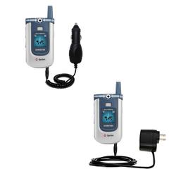 Gomadic Essential Kit for the Samsung MM-A700 - includes Car and Wall Charger with Rapid Charge Technology