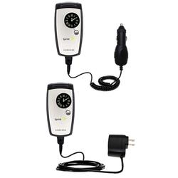 Gomadic Essential Kit for the Samsung MM-A960 / SPH-A960 - includes Car and Wall Charger with Rapid Charge T