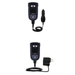 Gomadic Essential Kit for the Samsung MMA920 - includes Car and Wall Charger with Rapid Charge Technology -