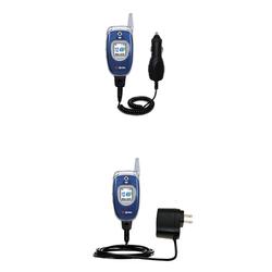 Gomadic Essential Kit for the Samsung PM-A740 - includes Car and Wall Charger with Rapid Charge Technology