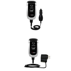 Gomadic Essential Kit for the Samsung PM-A840 - includes Car and Wall Charger with Rapid Charge Technology