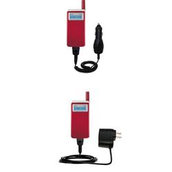 Gomadic Essential Kit for the Samsung SCH-A599 - includes Car and Wall Charger with Rapid Charge Technology