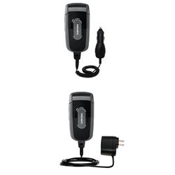 Gomadic Essential Kit for the Samsung SCH-A630 - includes Car and Wall Charger with Rapid Charge Technology