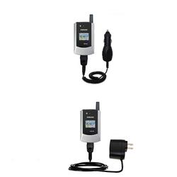 Gomadic Essential Kit for the Samsung SCH-A795 - includes Car and Wall Charger with Rapid Charge Technology